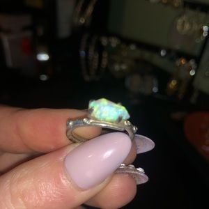 Kendra Scott White Kyocera Opal Julia Ring